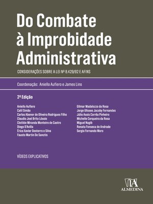 cover image of Do Combate à Improbidade Administrativa